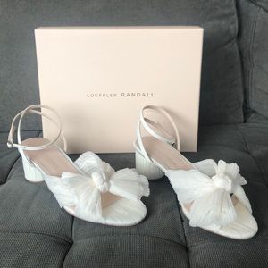 Loeffler Randall Dahlia Knot Mule - Ivory Pearl